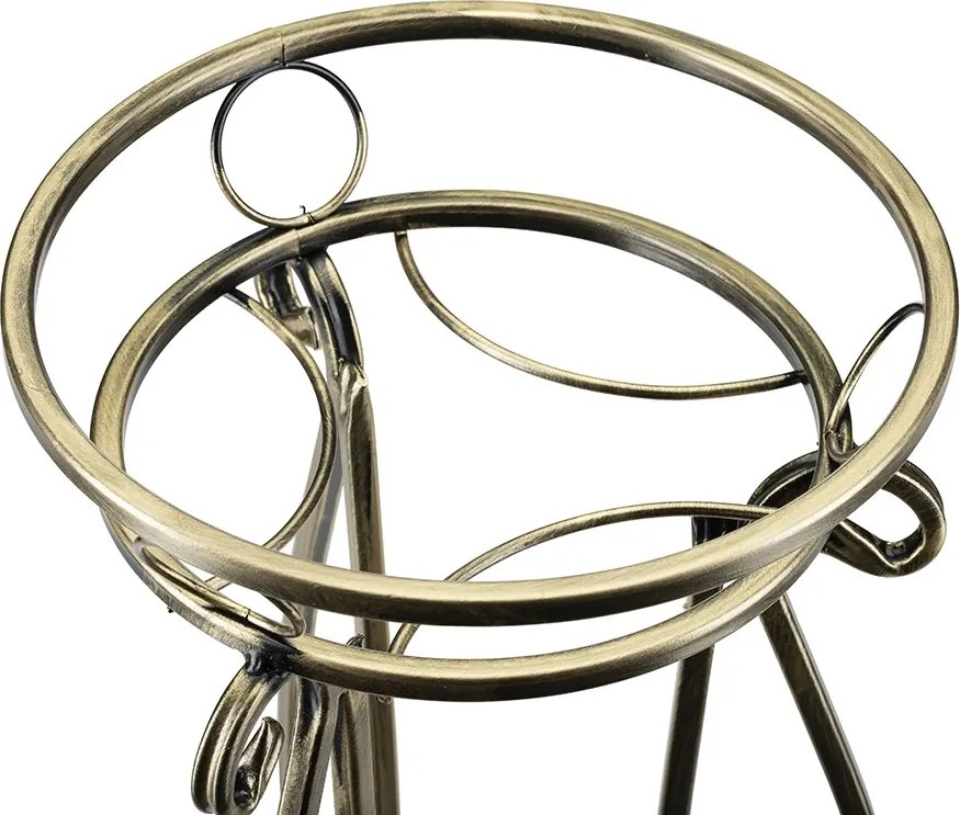 STOJAN NA KVETINÁČ SHANE 62X28 CM ZLATÁ