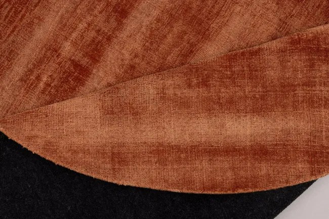 Koberec STAR COPPER hnedý / červený kruh