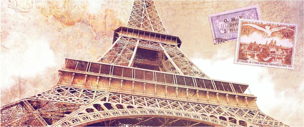 Obraz - Pohľad z Paríža (120x50 cm)