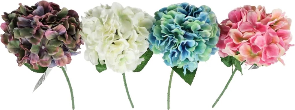 Umelá kvetina HORTENZIA 54 cm - viac farieb Farba: Modrá