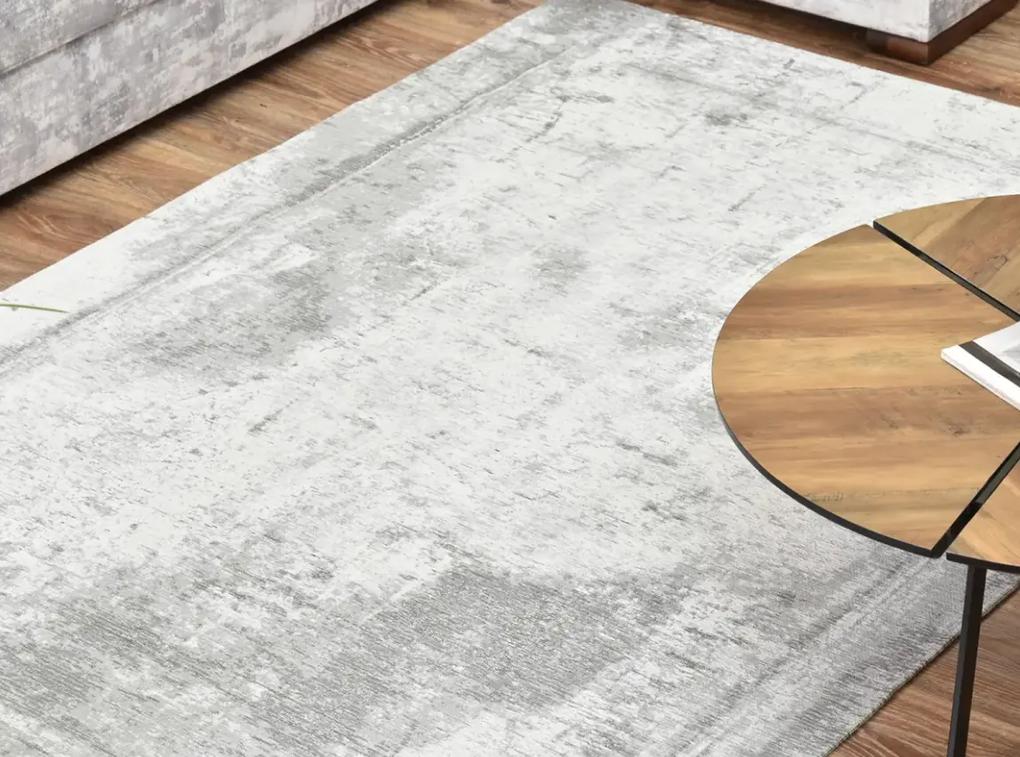 Dizajnový koberec KENVO 230 x 160 cm šedý bavlna