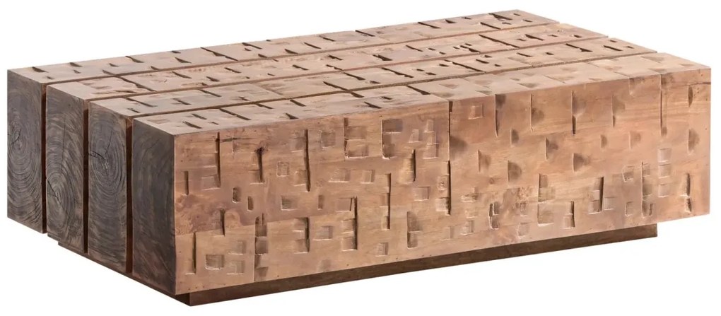 furniture-nabytek.cz - Masívny konferenčný stolík Otara z mangového dreva, lakovaný hnedý – 120x70 cm