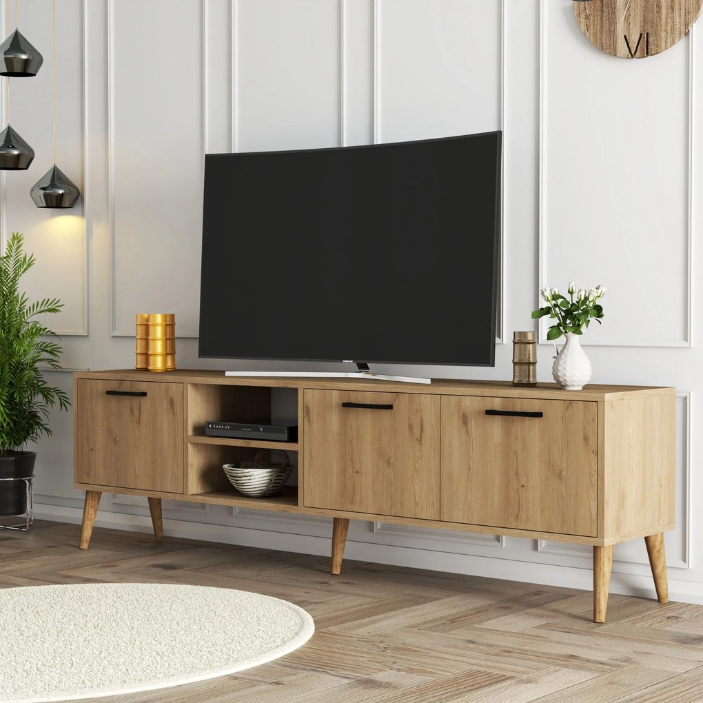 TV stolík/skrinka Essex 1 (Dub). Akcia -20%. Vlastná spoľahlivá doprava až k Vám domov. 1073461