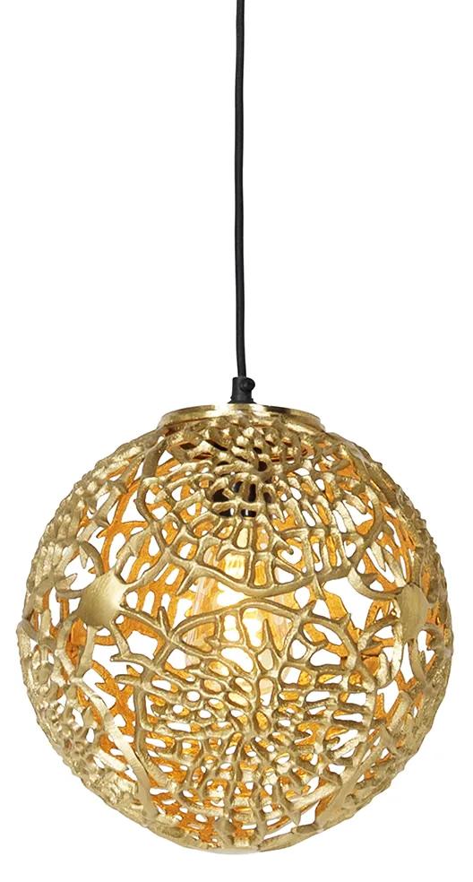 Art Deco závesná lampa zlatá - Maro