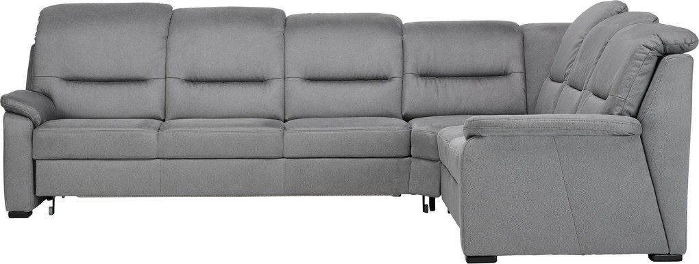 XXXLutz ROHOVÁ SEDAČKA, textil, sivá Beldomo Comfort - Sedačky - 000245036101