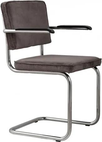 Židle s područkou Ridge Rib grey Zuiver 1200048