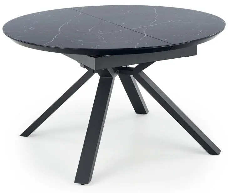 Jedálenský rozkladací stôl Vertigo 130/180 cm čierny