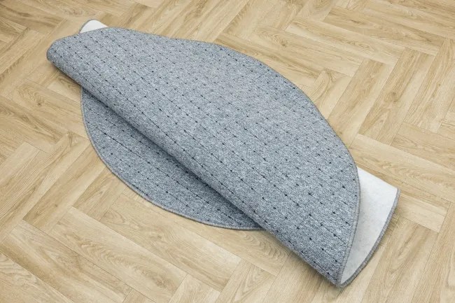 Koberec ZEMBLA 73 sivý / grafitový kruh