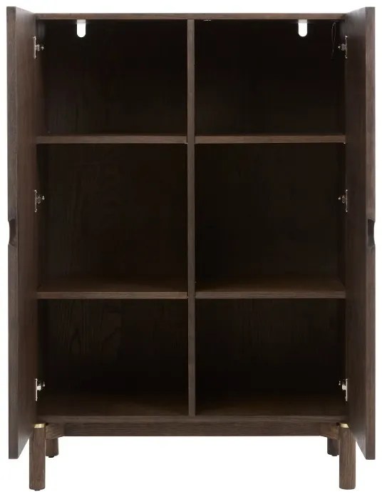 Dizajnová skrinka Takayoshi 130 cm tmavohnedá