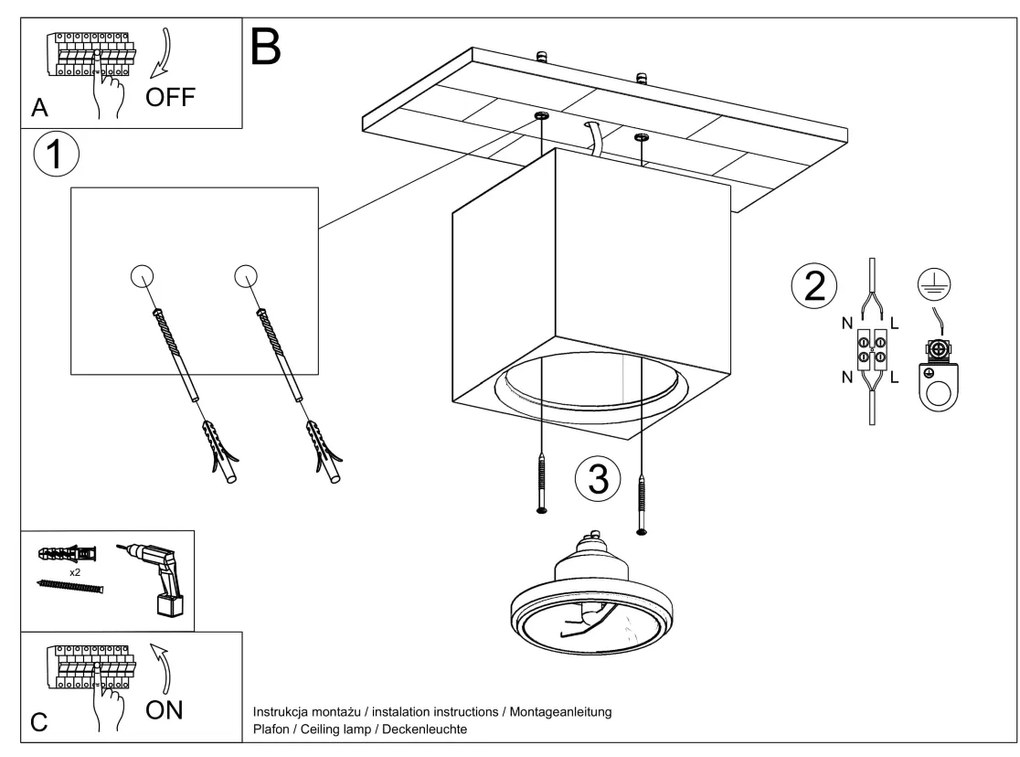 Stropné svietidlo Seida, 1x biele keramické tienidlo