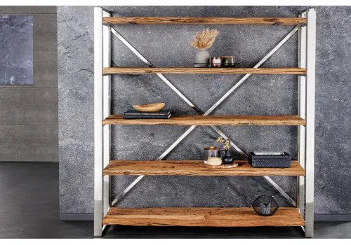 Knižnica/Regál Barracuda 43616 140cm Drevo Teak - Komfort-nábytok
