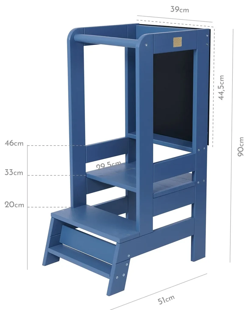 Moderná učiaca veža MeowBaby® s tabuľou Blue