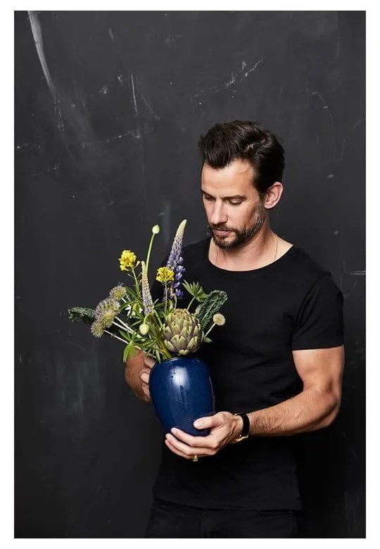 Tmavomodrá kameninová váza (výška 20 cm) Gastro Blue – Bitz