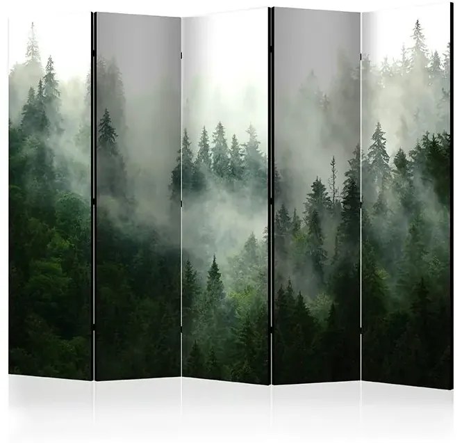 Paraván - Coniferous Forest II [Room Dividers] Veľkosť: 225x172, Verzia: Akustický