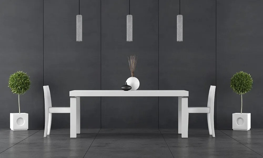 Sivé betónové závesné svietidlo Fadre – Sollux