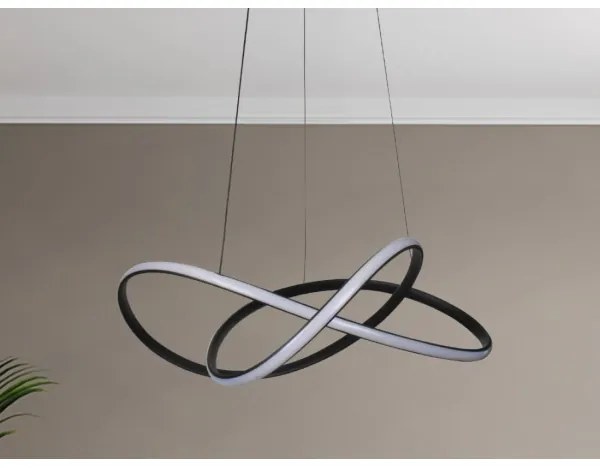 LED Stmievateľný luster na lanku LED/85W/230V 3000-6500K + diaľkové ovládanie