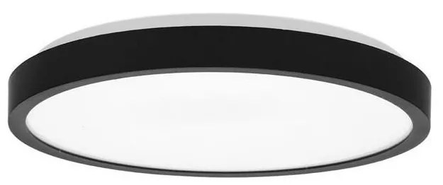 Ecolite W3090-12W/CR - LED Kúpeľňové stropné svietidlo LED/12W/230V IP44 čierna W3090-12W/CR