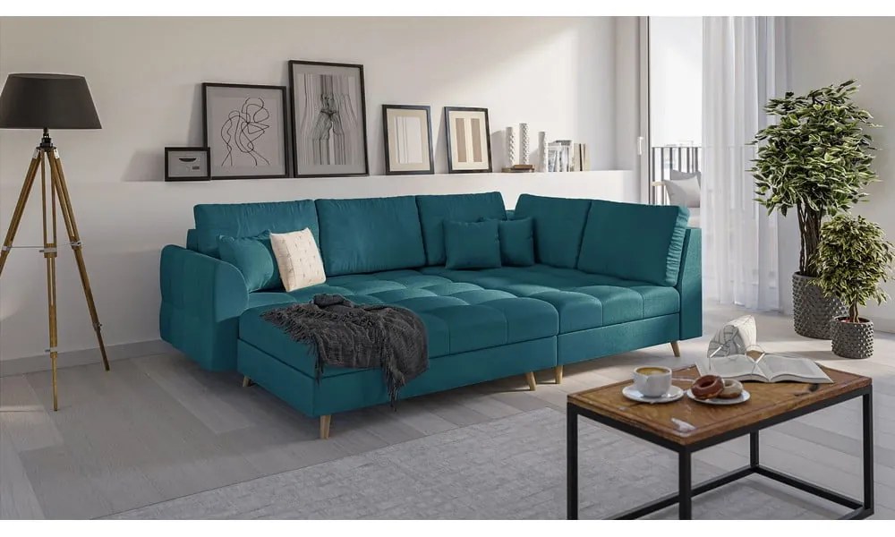 Tyrkysovomodrá podnožka Ariella – Ropez