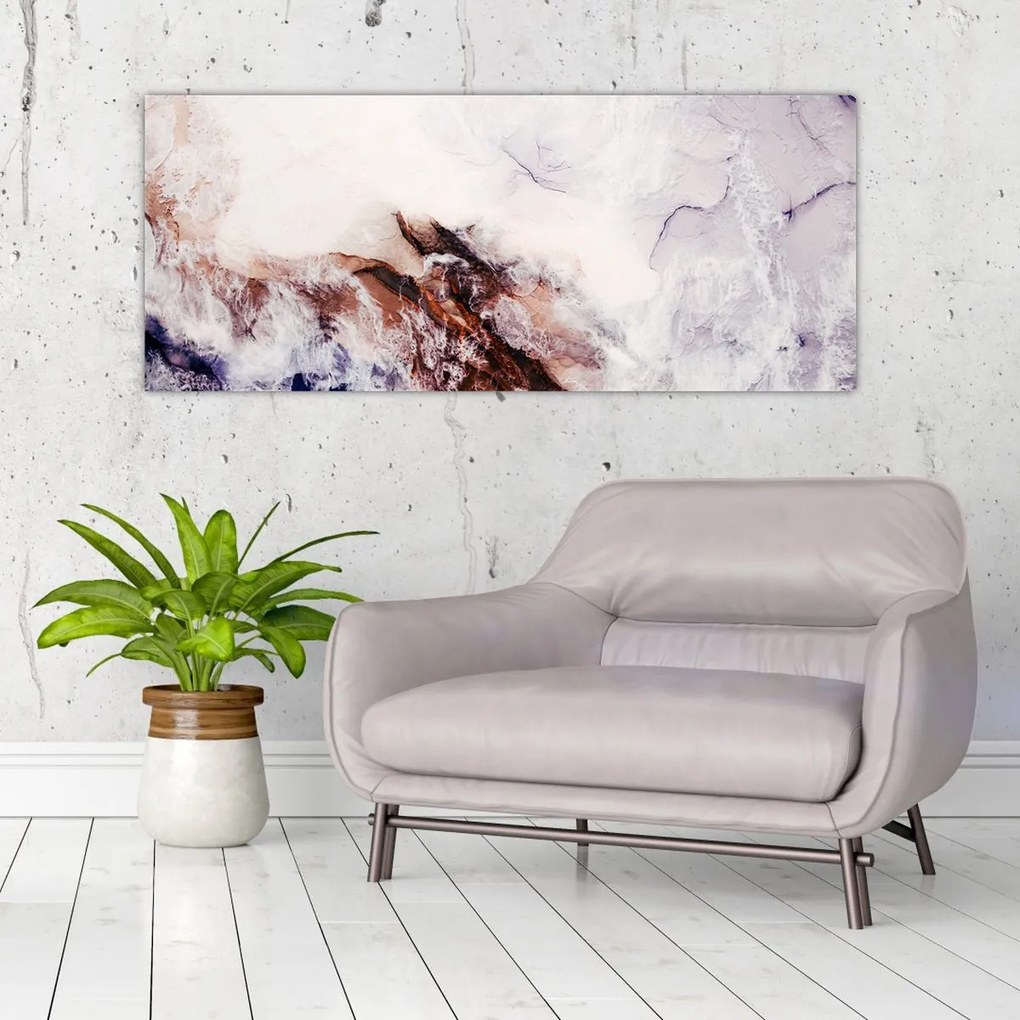 Obraz - Fialový mramor N⁰1 (120x50 cm)