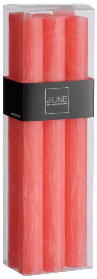 Box 6ks červených sviečok Watermelon -13H / 24 cm