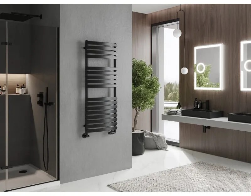 Mexen Bachus vykurovacie teleso 1200 x 500 mm, 619 W, čierna, W109-1200-500-00-70