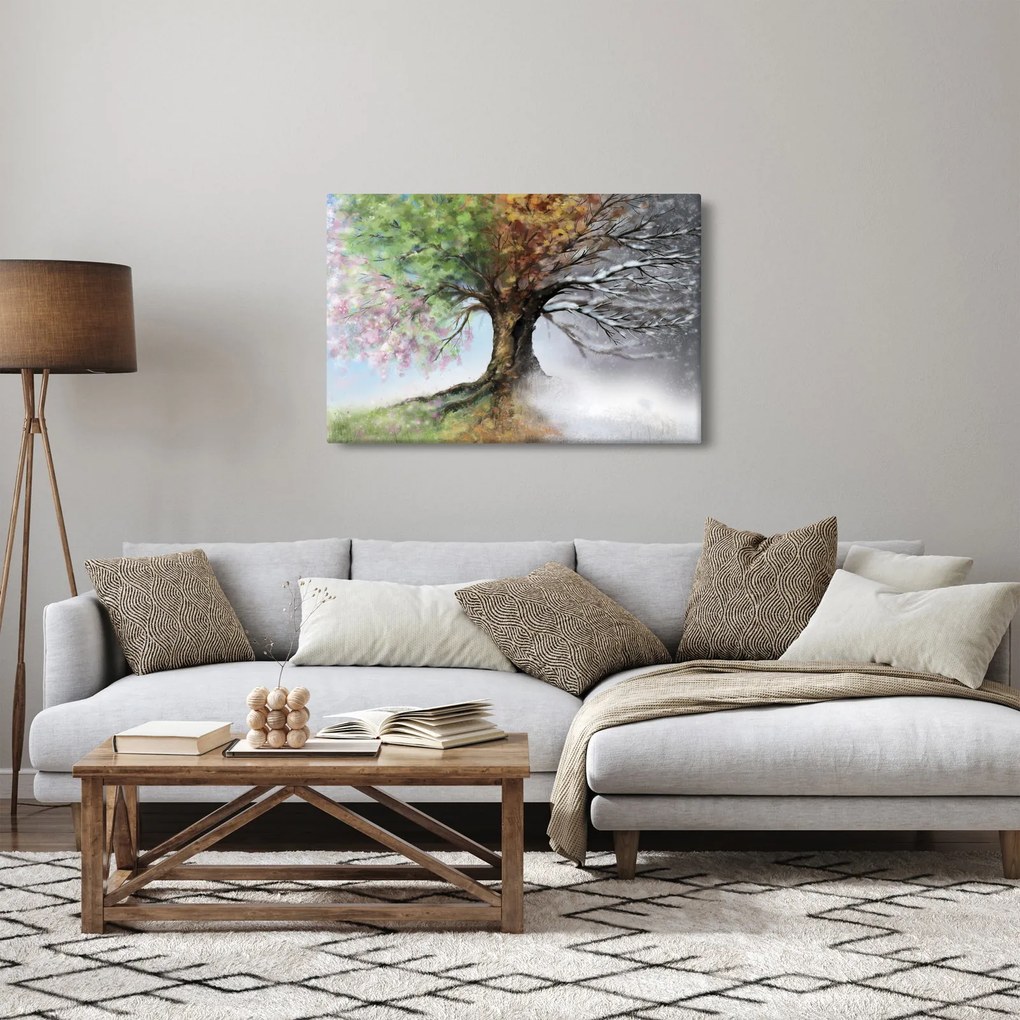 Obraz - Strom štyroch ročných období (90x60 cm)