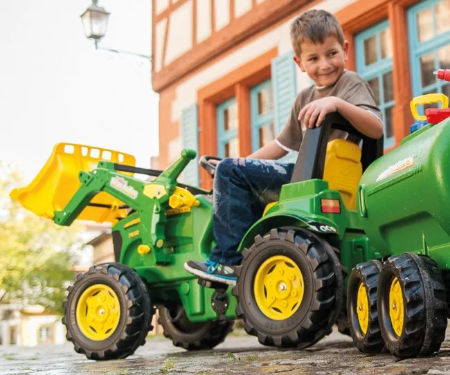 Šlapací traktor s lyžicou Rolly Toys 710027 John Deere
