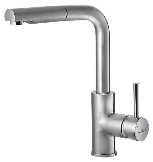 ALVEUS 1135366 - Drezová batéria s vyťahovacou sprškou SARA 29,7 cm satén