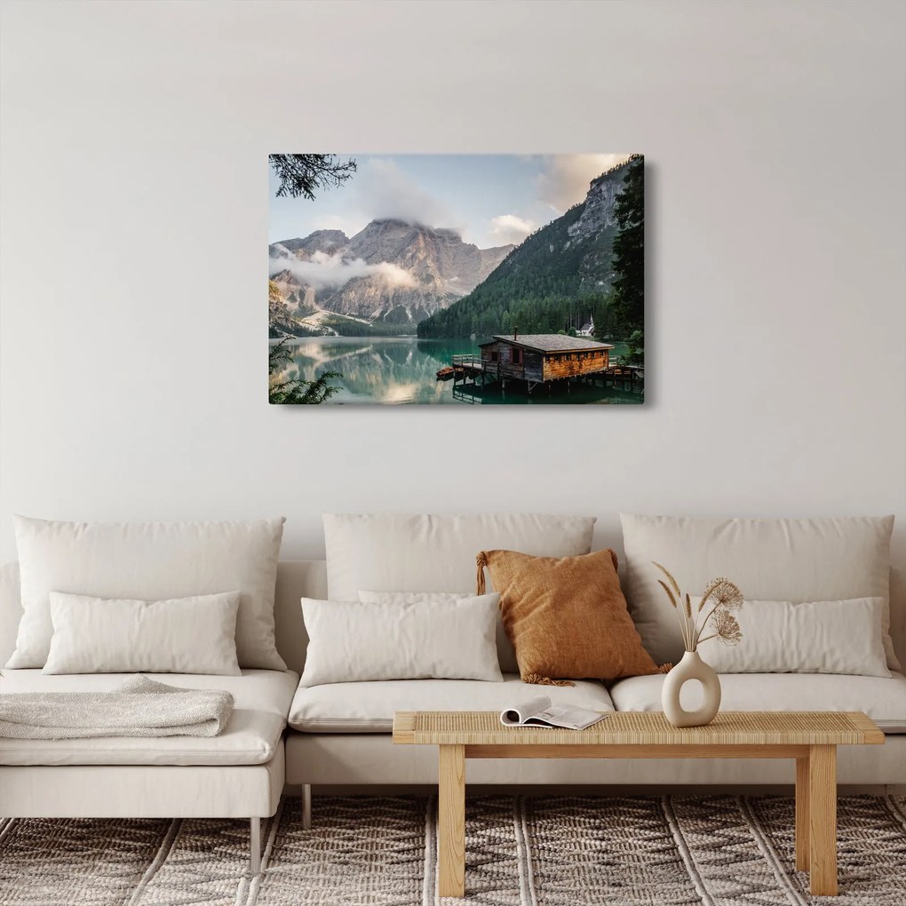 Obraz - Lake Prags (90x60 cm)