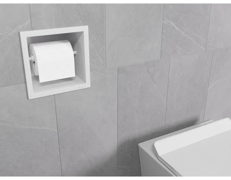 Mexen X-Wall-P zapustený držiak na toaletný papier, biela, 1923