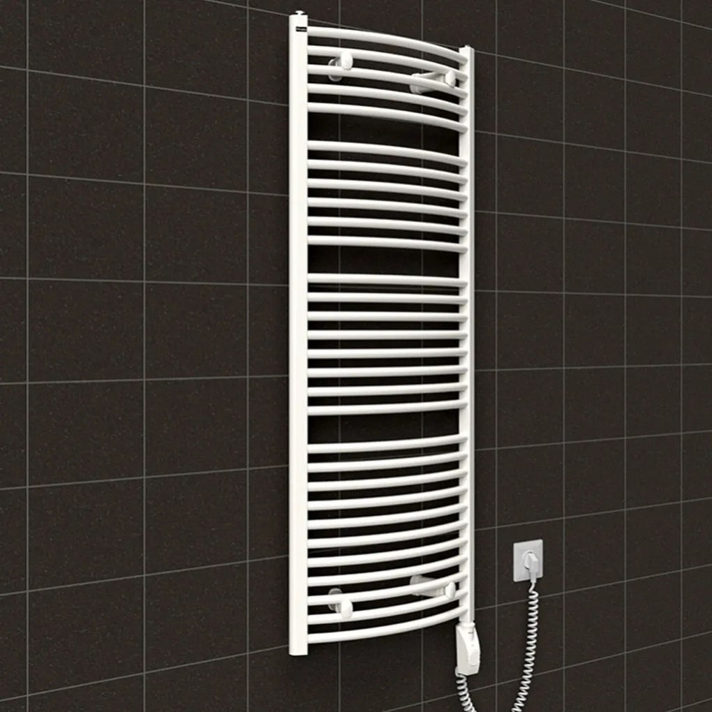 BPS-koupelny Elektrický kúpeľňový radiátor Hermes E 28Y-01, pripojenie typ 01, 50x162 cm, biela RAL 9016