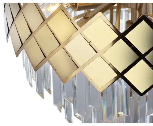 Luster na tyči CARISMA 9xE14/40W/230V zlatá