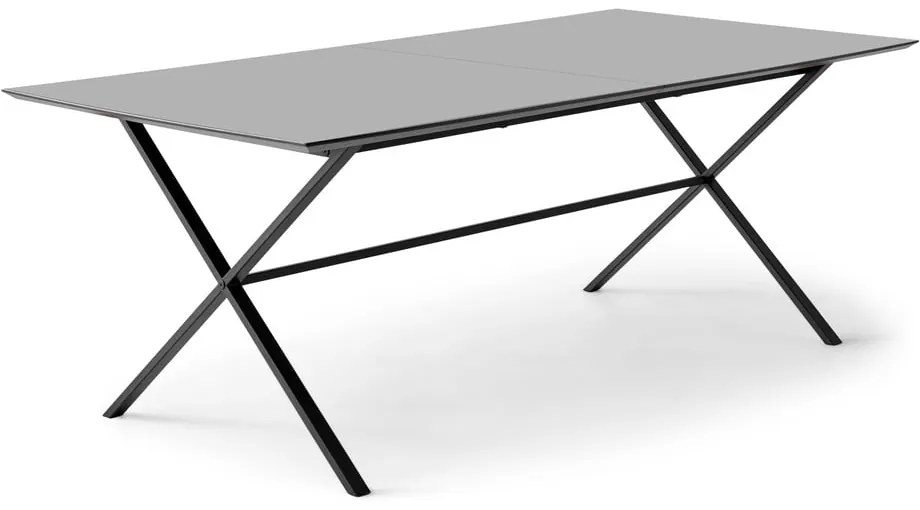 Antracitový rozkladací jedálenský stôl 100x210 cm Meza – Hammel Furniture