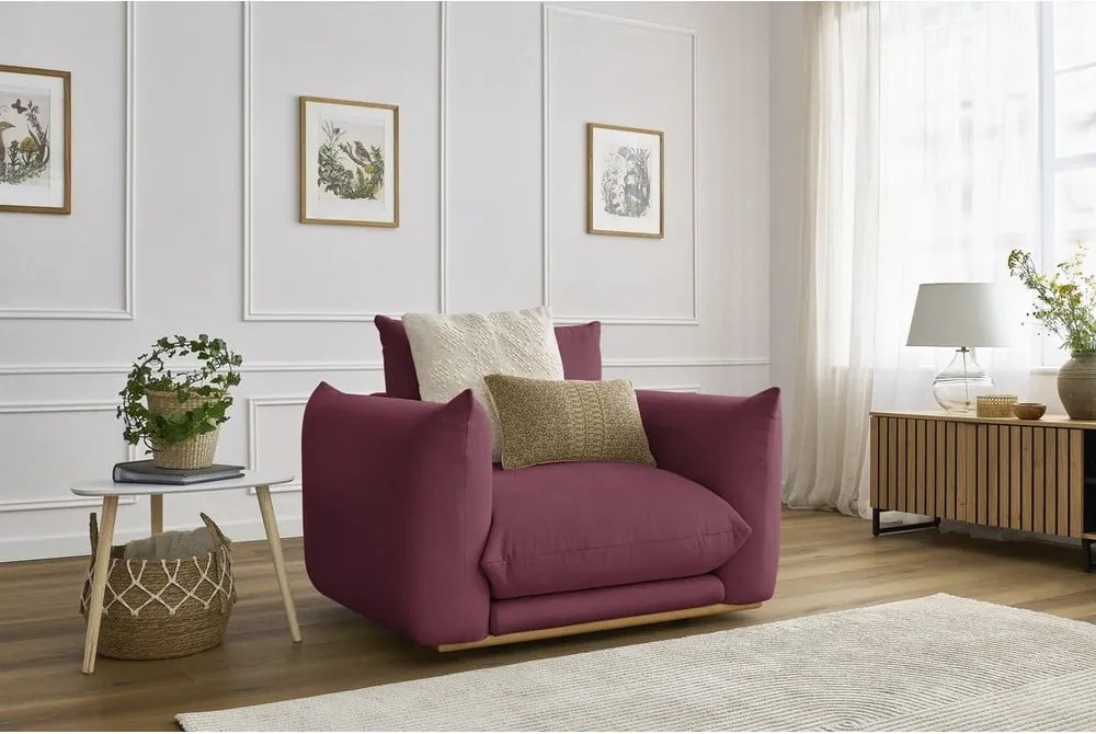 Vínovočervené kreslo Ernest – Bobochic Paris