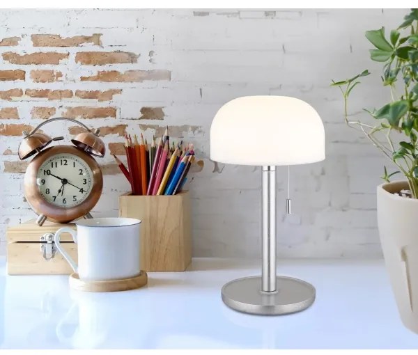 Globo 21016N - LED stolná lampa NORMAN LED/1,5W/3,7V 3000/4200/6000K strieborná