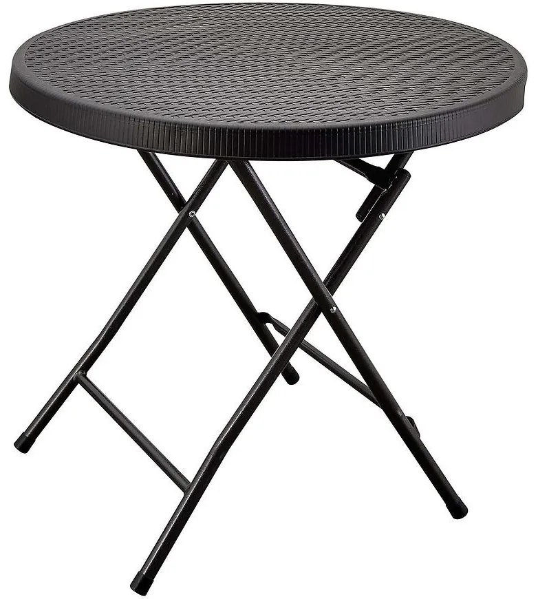 Skladací stolík čierny