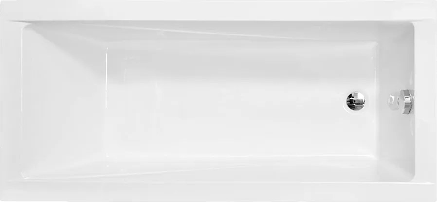 Besco Akrylátová obdĺžniková vaňa Modern Slim 140x70 (150,160,170x70, 180x80) BESCO-Rozmery: 170x70, BESCO-Farba: Biela