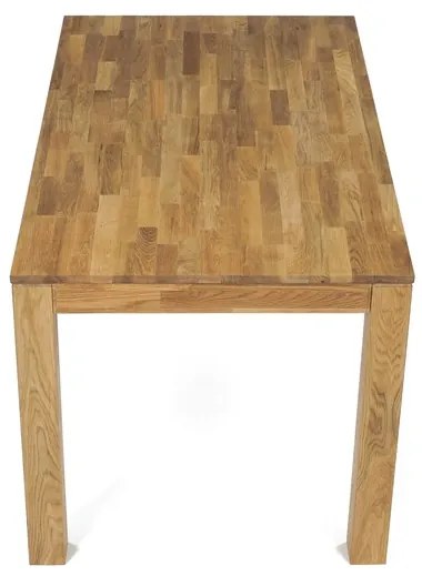 Autronic BONTEC Jedálenský stôl 140x80cm, masív, prírodný, DS-H140 DUB Farba: Prírodné