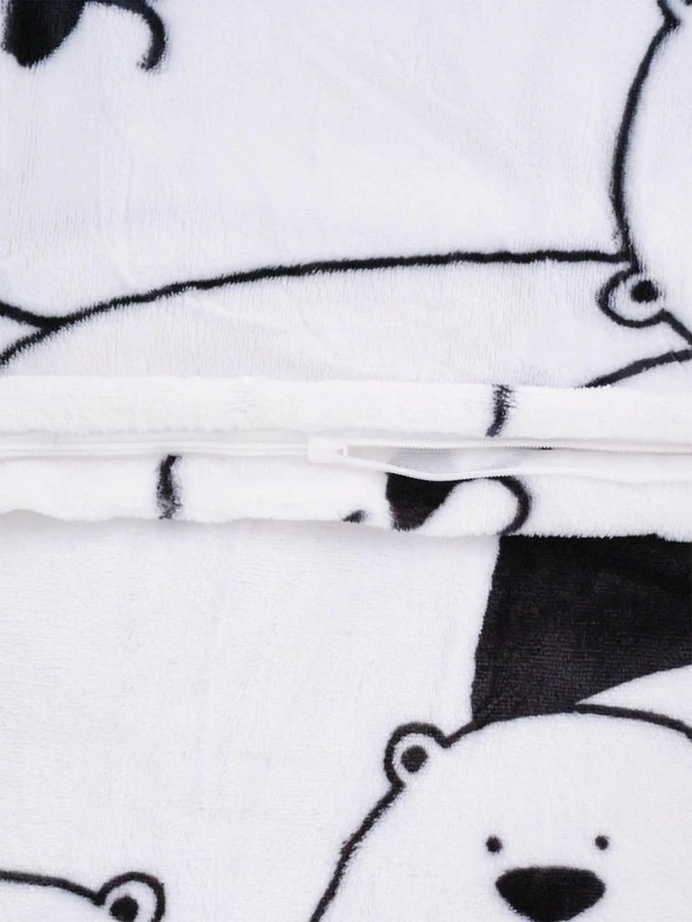 Obliečka na vankúš mikroplyš 70 × 90 cm – Rebel Panda