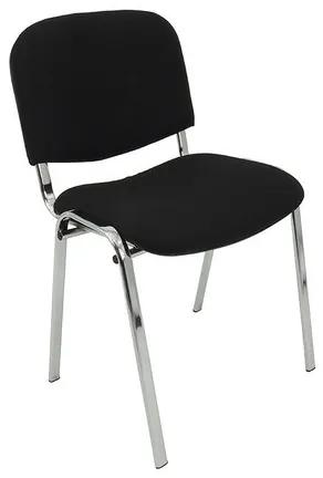 Konferenčná stolička ISO CHROM C4 – béžová/hnedá