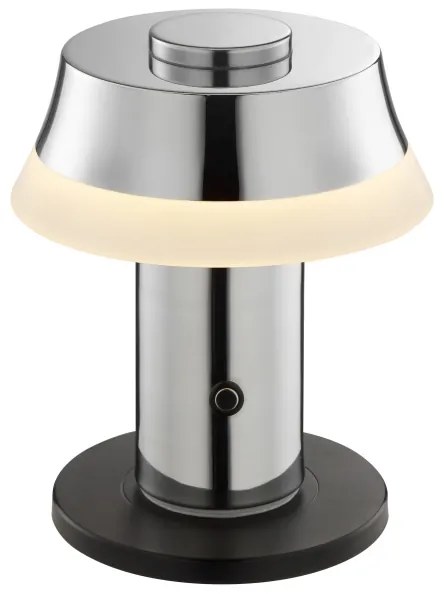 Brilliant - LED dotyková stmievateľná nabíjateľná stolná lampa KINICH LED/2,5W/5V 2700K lesklý chróm