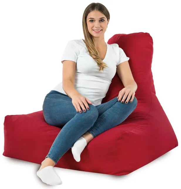 Kreslo Bali plyš červené