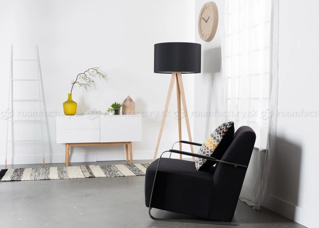 Zuiver High On Wood 2DR 1DO biela lesklá komoda
