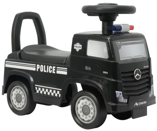 Odrážadlo Mercedes-Benz Actros policajné auto čierne