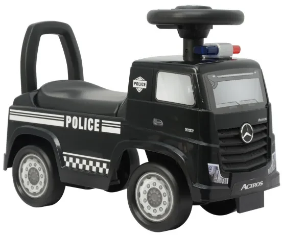 Odrážadlo Mercedes-Benz Actros policajné auto čierne