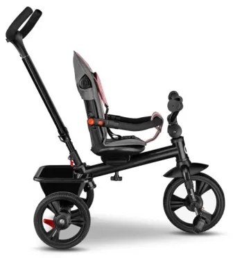 Lionelo - Detská trojkolka HAARI ružová/šedá