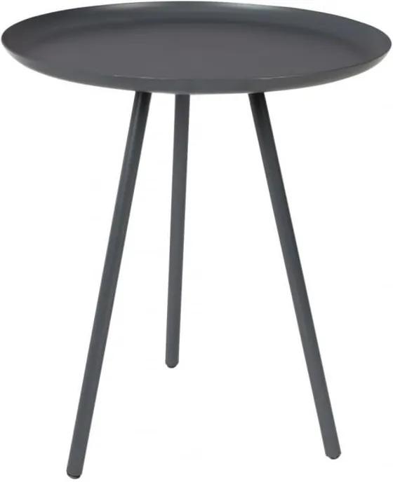Odkládací stolek WLL FROST Ø 39 cm, šedá S2300066 White Label Living