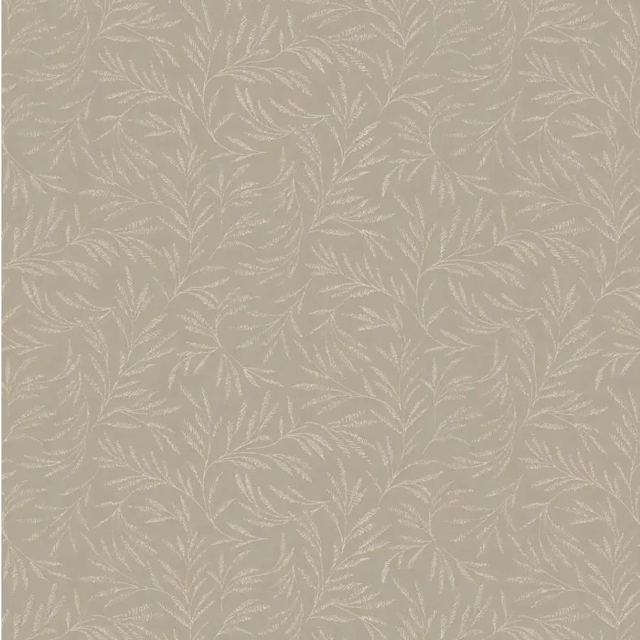 Vliesové tapety na stenu Alpha 33326-3, rozmer 10,05 m x 0,53 m, florálny vzor zlatý na hnedom podklade, A.S. CRÉATION