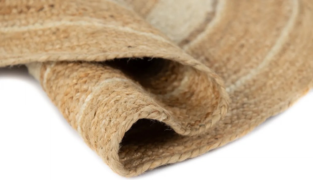 TA Koberec 1463 HNEDÁ OKRÚHLA JUTA Rozmer: 120x120 cm