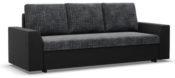 Trojmiestna rozkladacia sedačka LUGO popolová / čierna